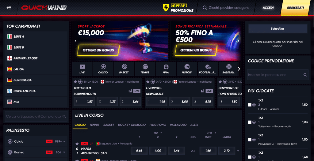 QuickWin Scommesse