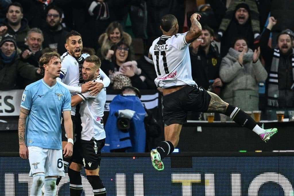 Esultanza gol Walace, Udinese-Lazio