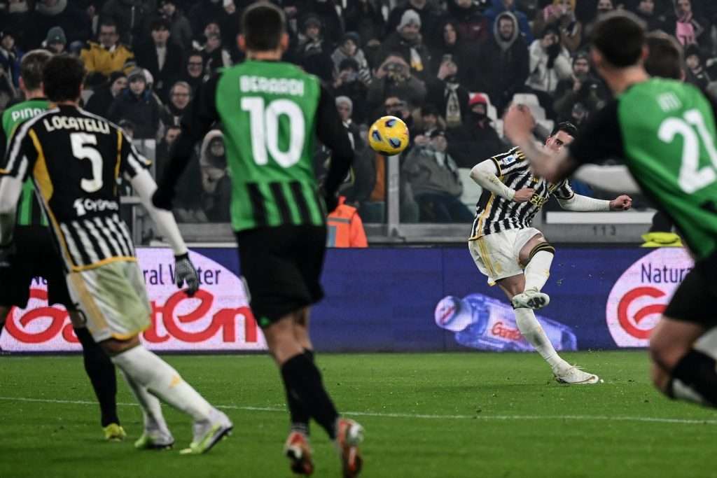 Gol Vlahovic 2-0, Juventus-Sassuolo
