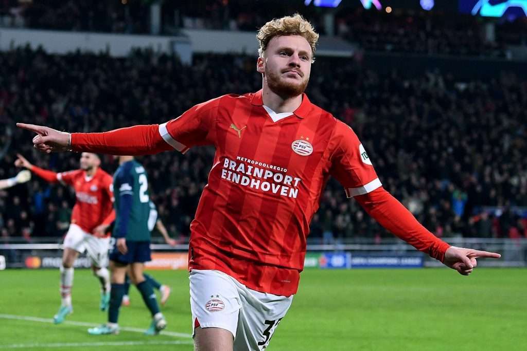 Esultanza gol Vertessen, PSV