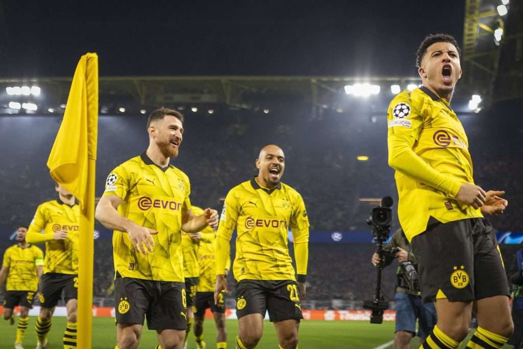 Esultanza Jadon Sancho, Borussia Dortmund