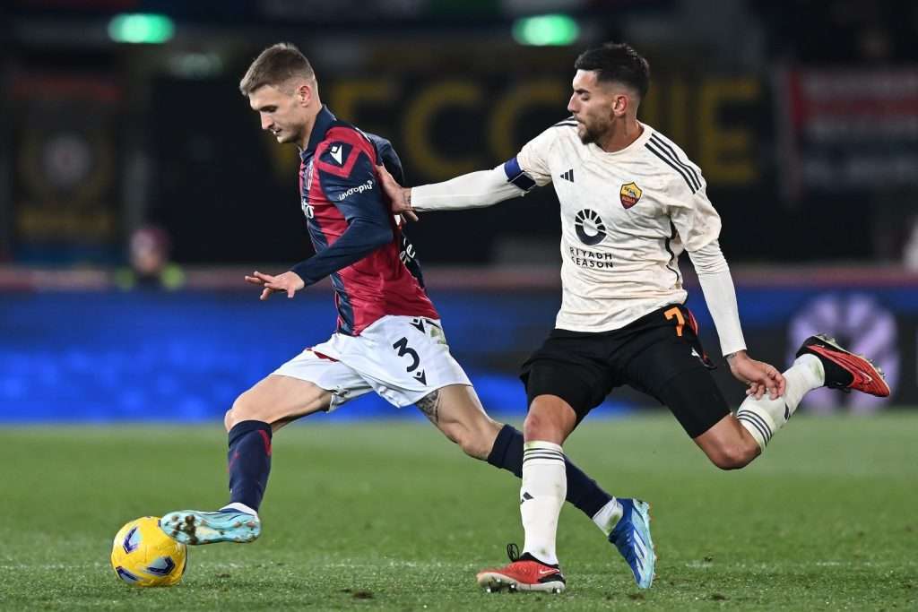 Posch e Pellegrini durante Bologna-Roma