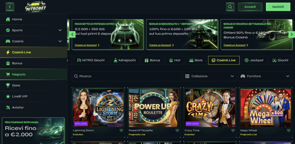 Nitrobet Casino non AAMS