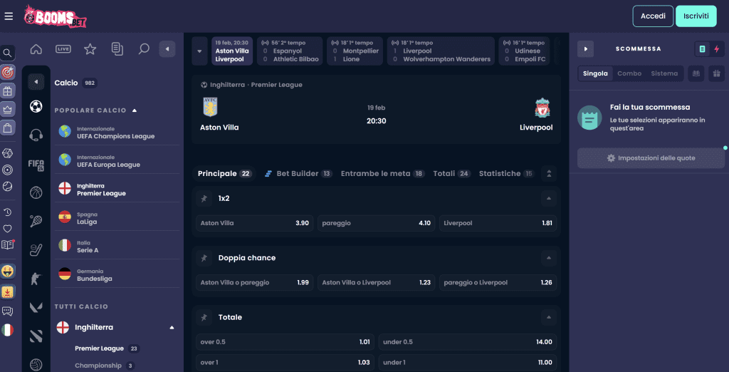 BoomsBet scommesse