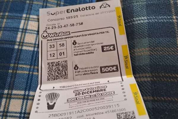 Quanto si paga di tasse su una vincita SuperEnalotto