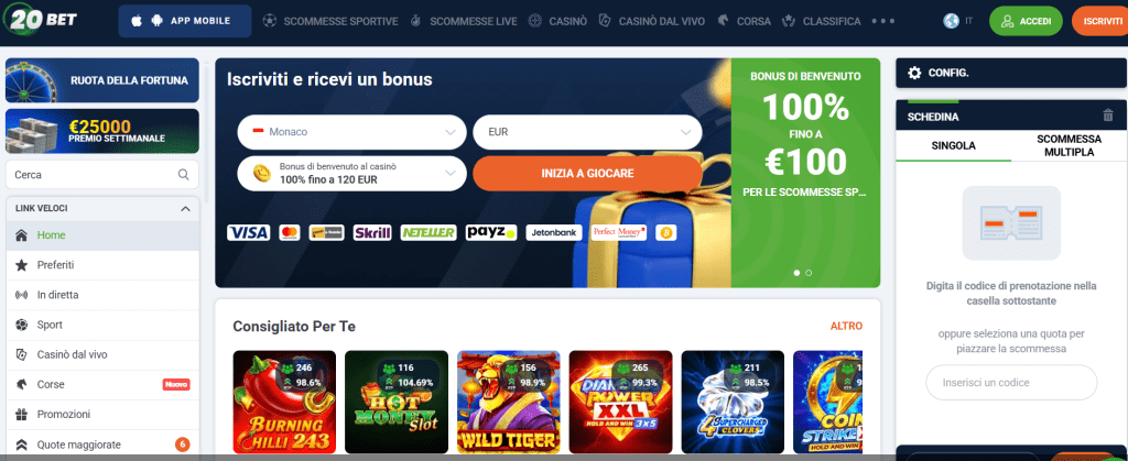 20bet casino non aams 20bet casino non aams con app mobile