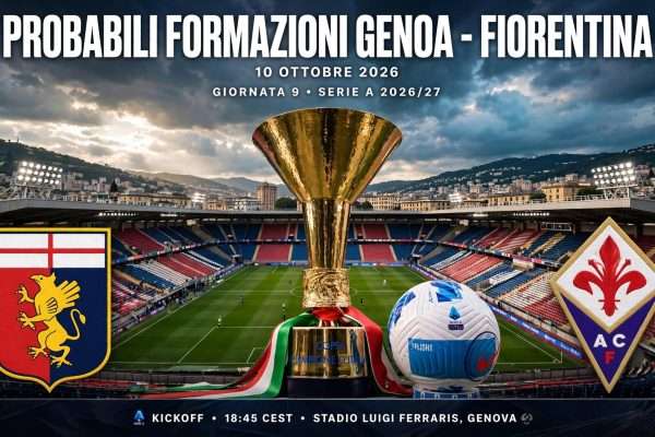 Probabili formazioni e pronostico Genoa-Fiorentina | 10 Ottobre 2026